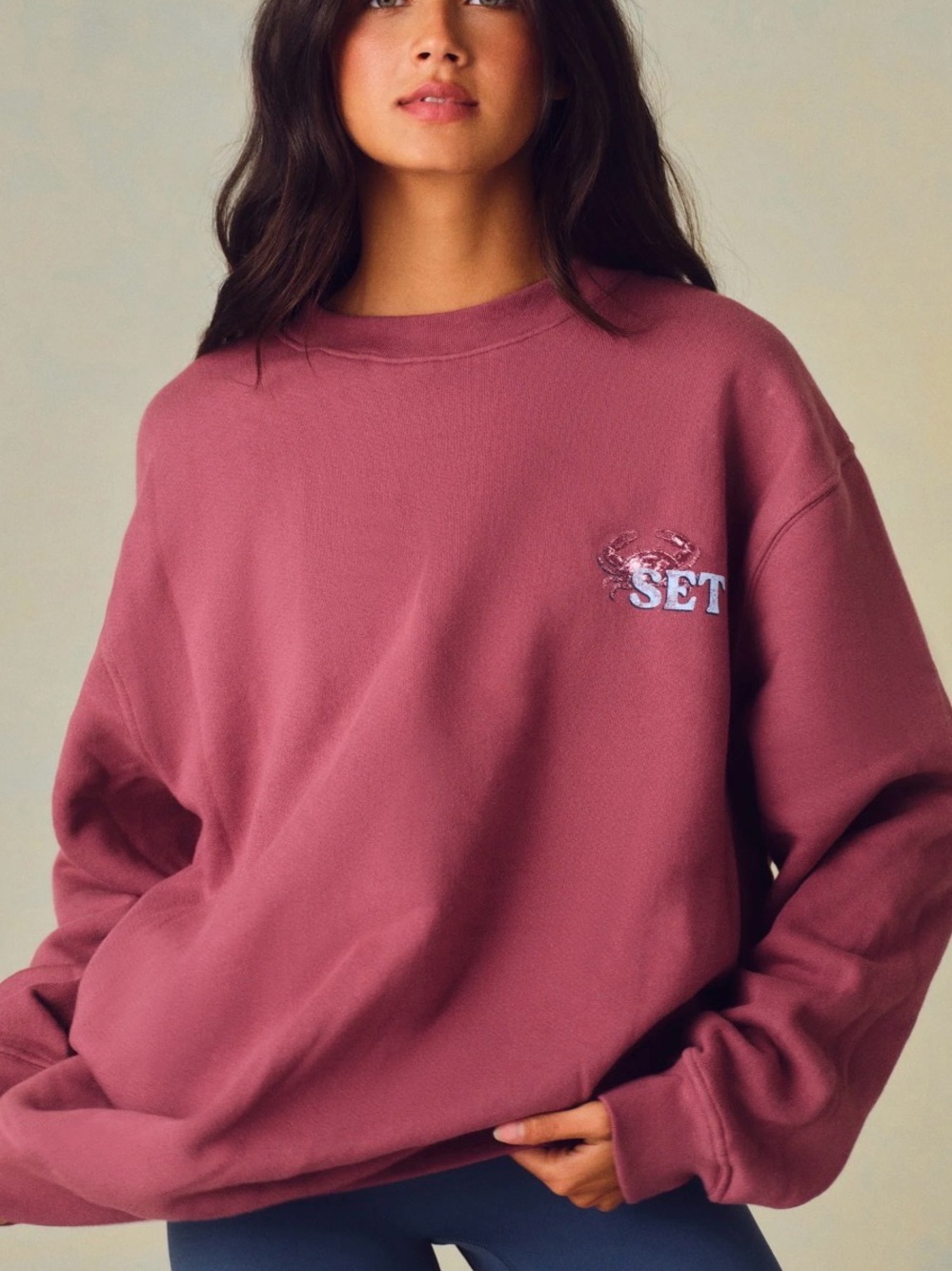 NWT SET Active XL/XXL Coastal Provisions Maroon Crewneck Sweatshirt Top sweater